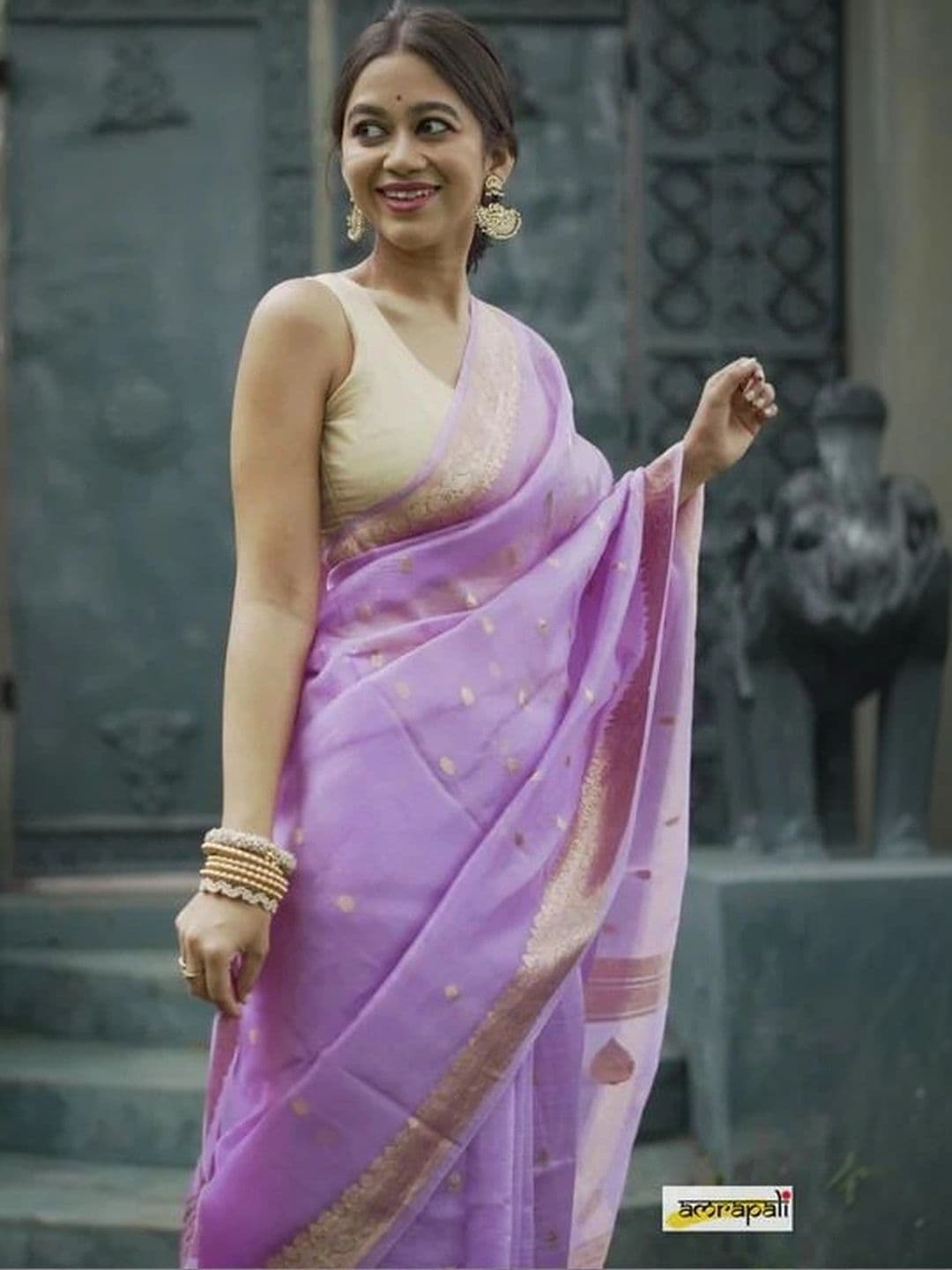 HERE&NOW Woven Design Zari Banarasi Saree thumbnail 7