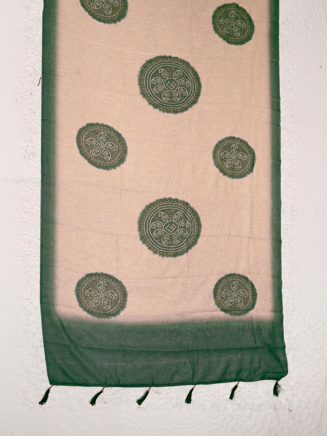MANVAA Bandhani Silk Cotton Handloom Saree thumbnail 6