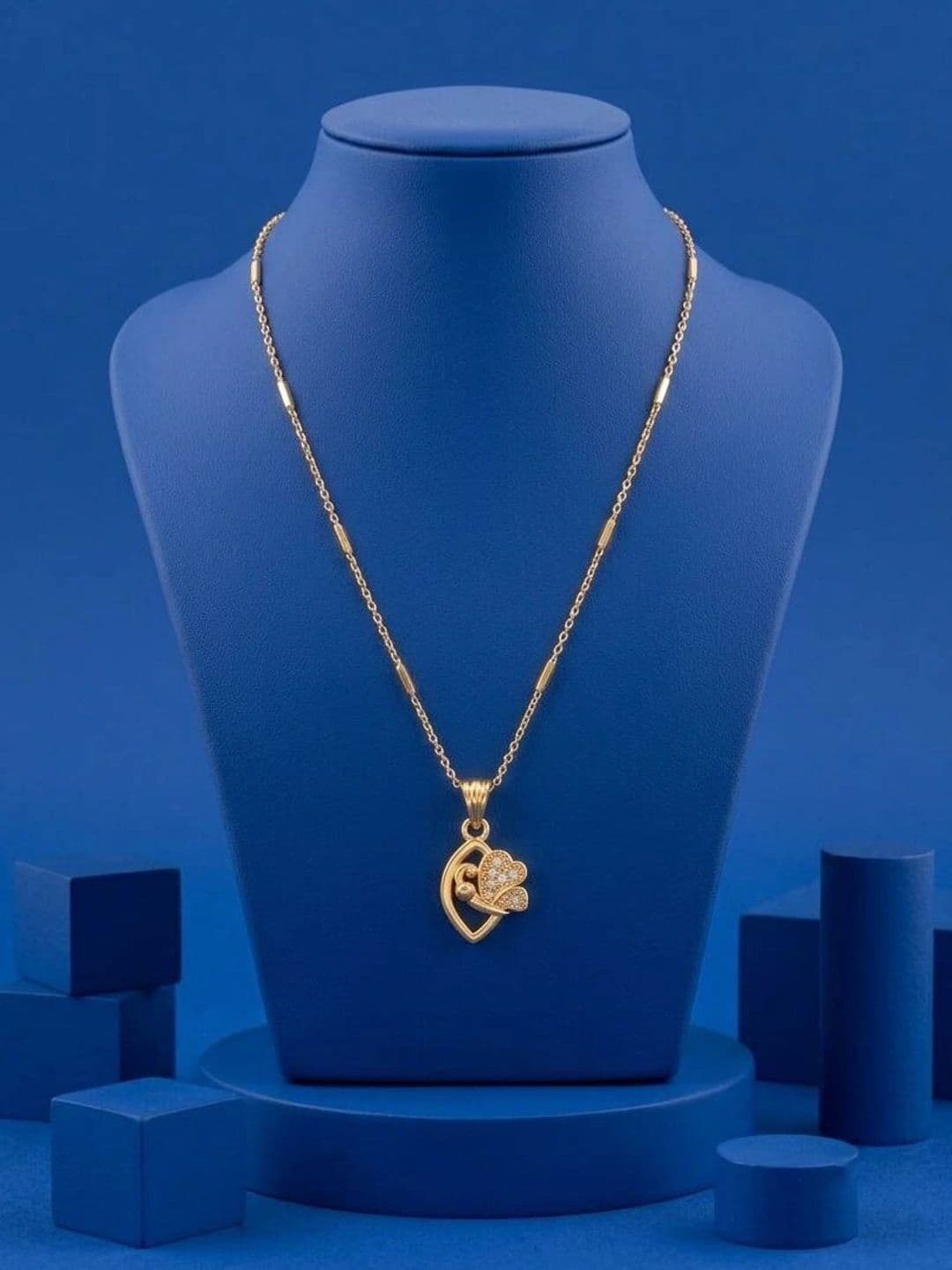 Dency Unisex Brass Gold-Plated Necklace thumbnail 2