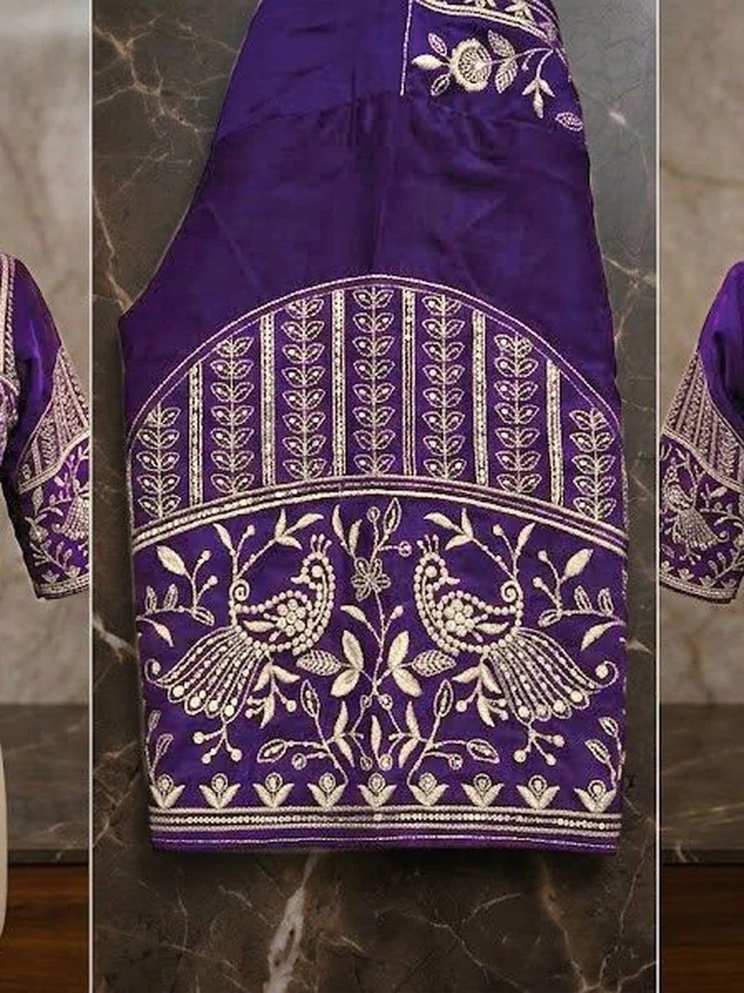 Zari and Ziba Ethnic Motifs Zari Satin Designer Saree thumbnail 6