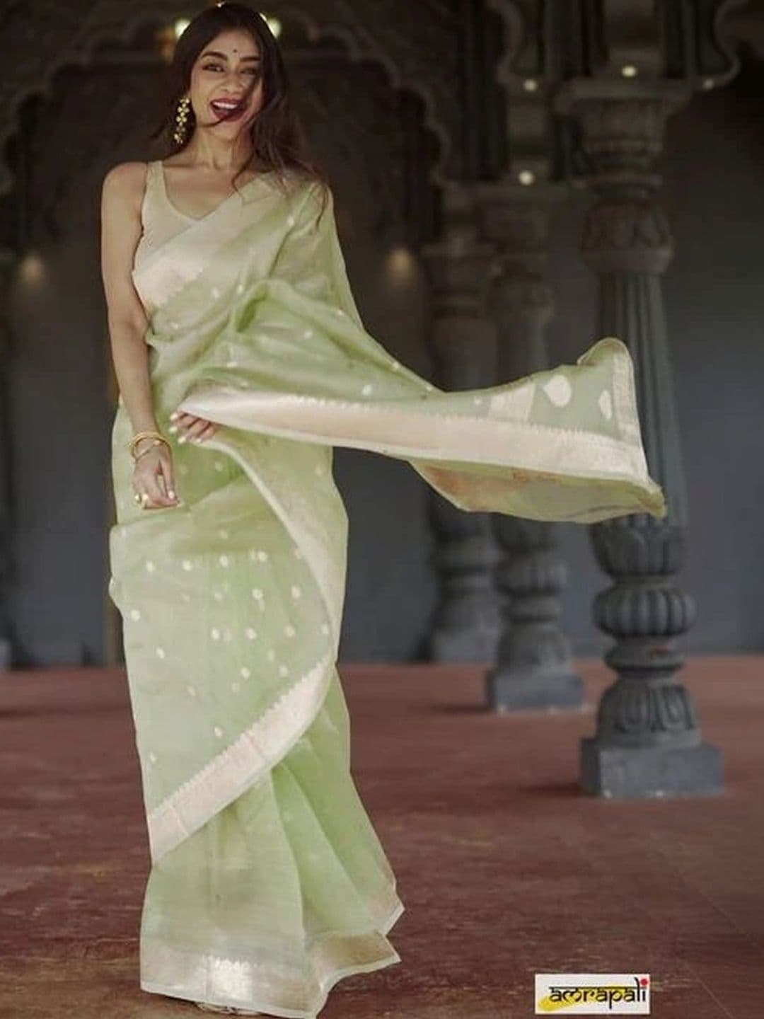 HERE&NOW Woven Design Zari Banarasi Saree thumbnail 5