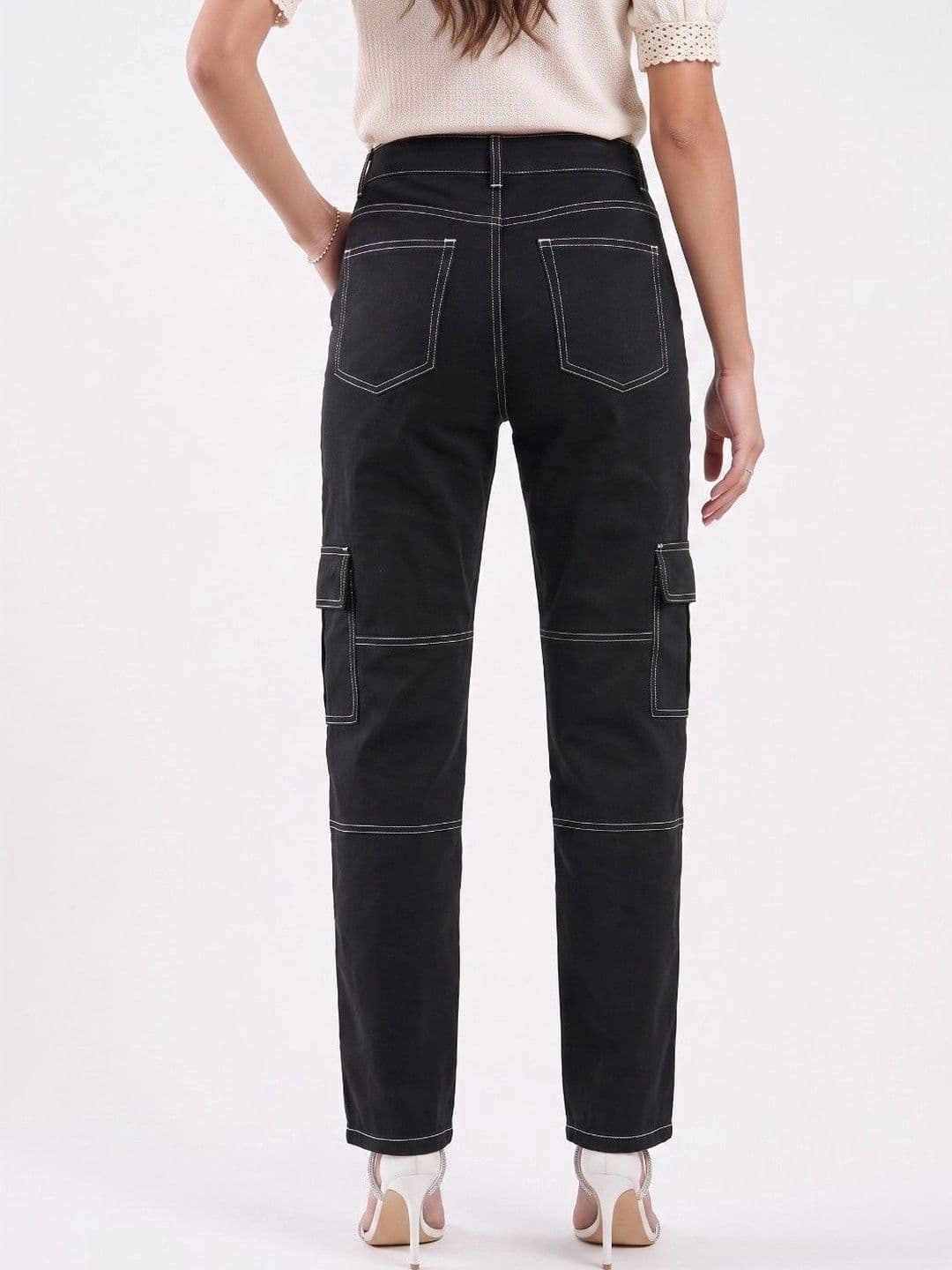 SZN Women Classic Relaxed Fit Mid-Rise Stretchable Jeans thumbnail 5