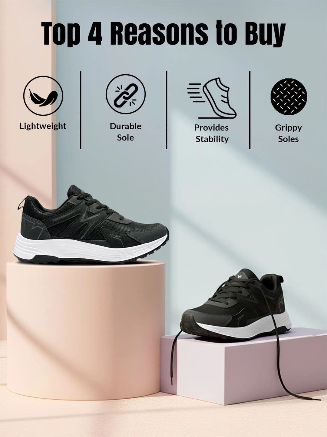 Aircum Men Mesh Running Non-Marking Shoes thumbnail 6