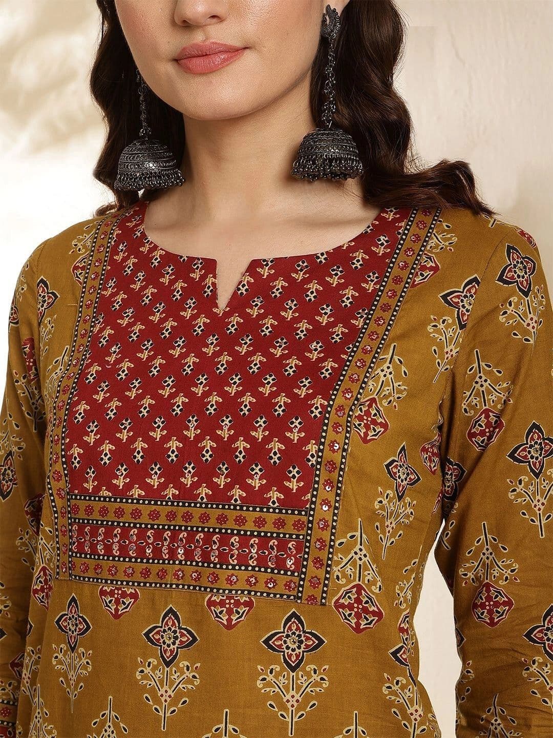 Sangria Women Ethnic Motifs Printed Indie Prints Kurta thumbnail 3