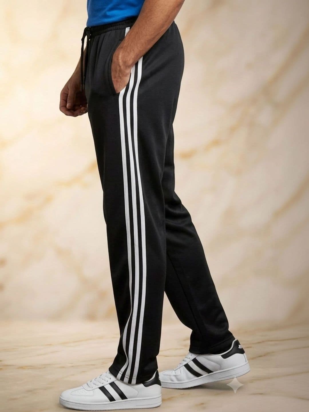 Bite and Style Men Straight Fit Colourblocked Training Track Pants thumbnail 4