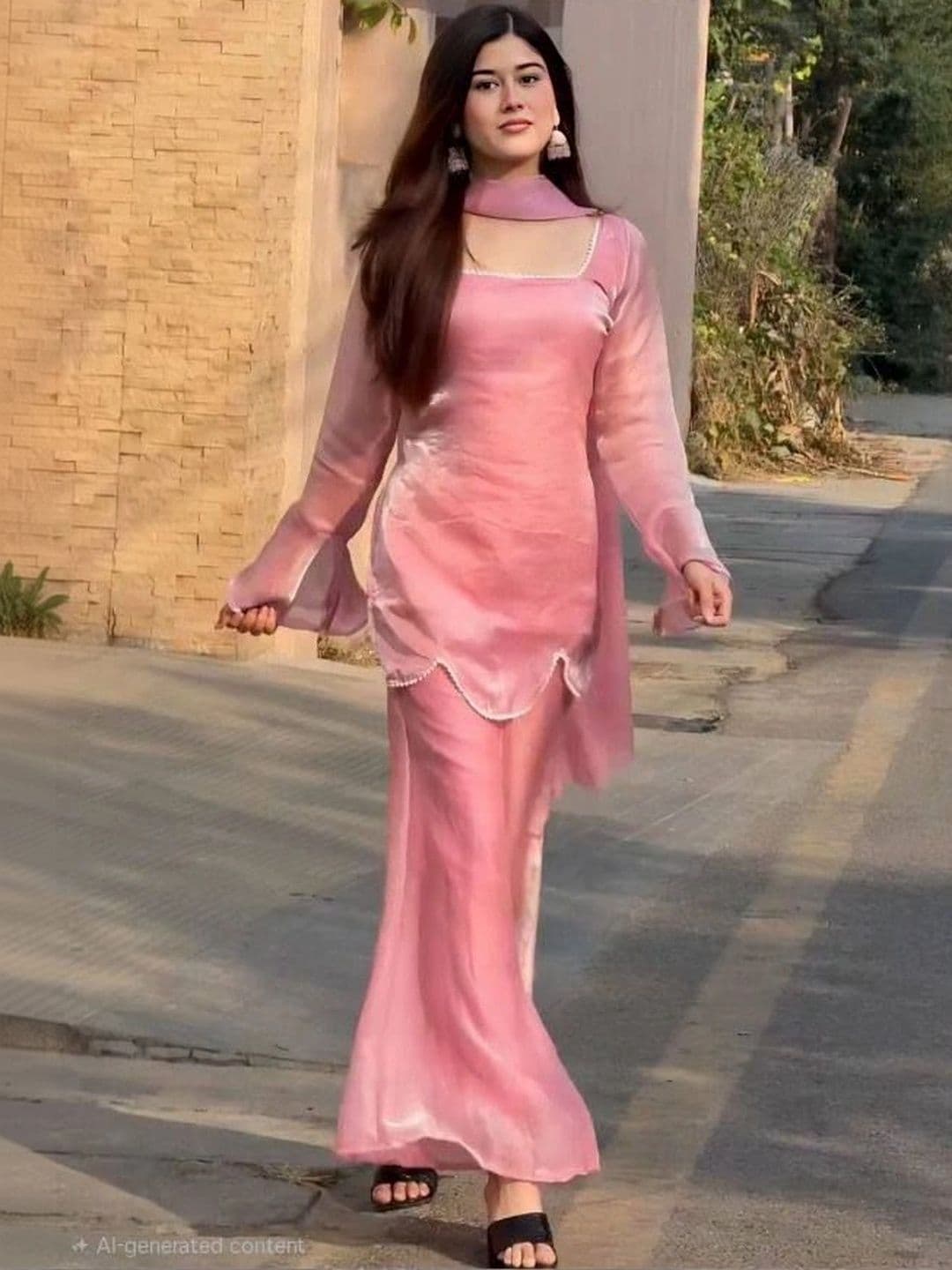 niva fashion Women Regular Kurta with Palazzos & With Dupatta - view 1