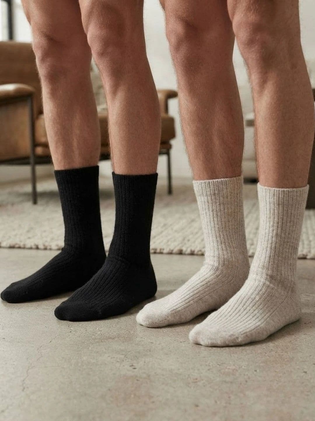 Cdeck Men Pack of 2 Woolen Patterned Calf Length Socks thumbnail 5
