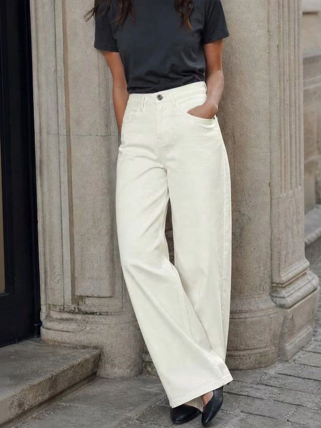 PINKLIT Women Wide Leg High-Rise Jeans thumbnail 4