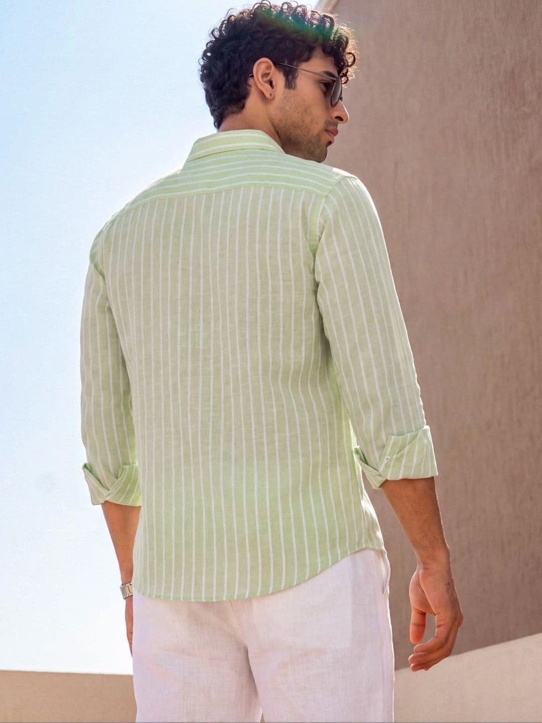 Urban Scissors Men Slim Fit Striped Casual Shirt thumbnail 5
