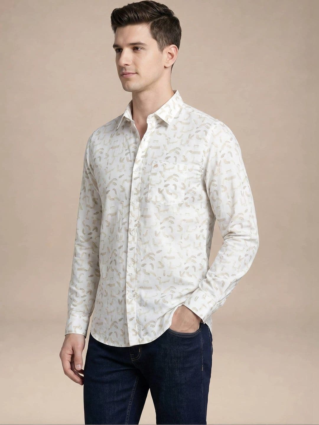 Turtle Men Relaxed Slim Fit Printed Casual Shirt thumbnail 3