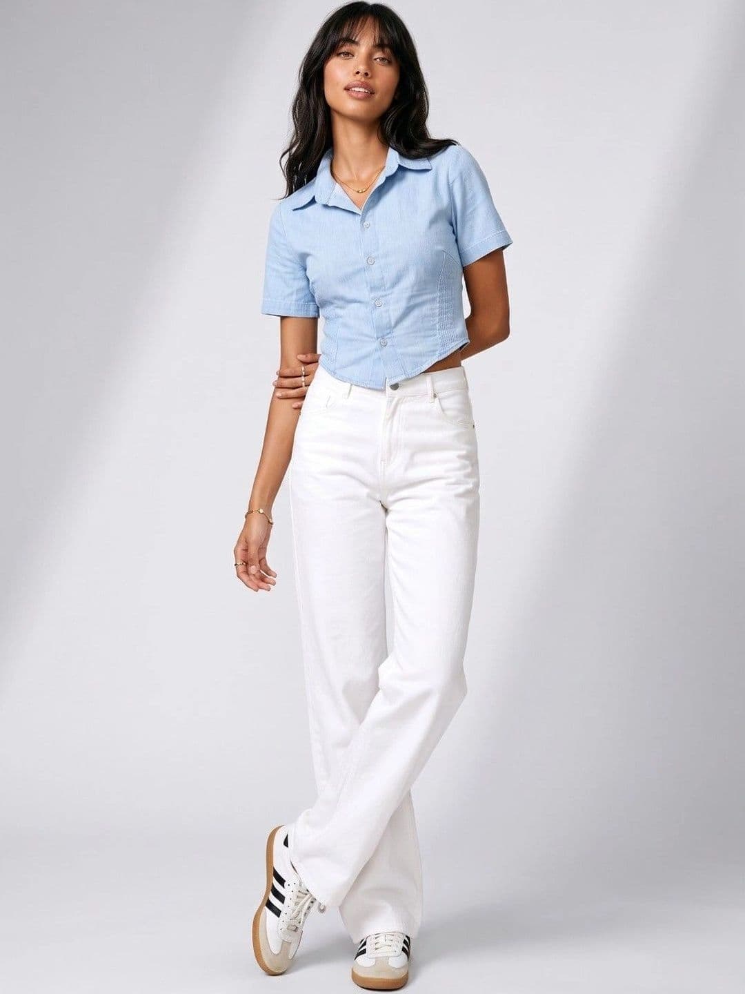 Moda Rapido Women Classic Relaxed Fit Mid-Rise Stretchable Jeans thumbnail 2