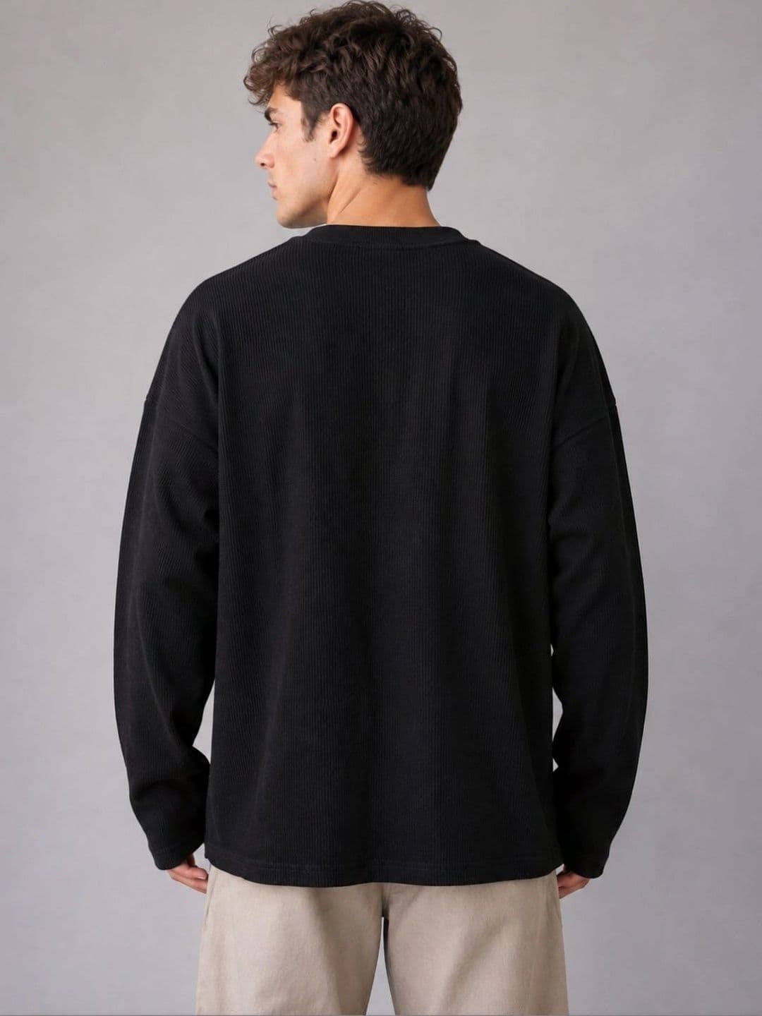 BRAHMOR Men Drop-Shoulder Sleeves Boxy T-shirt thumbnail 2