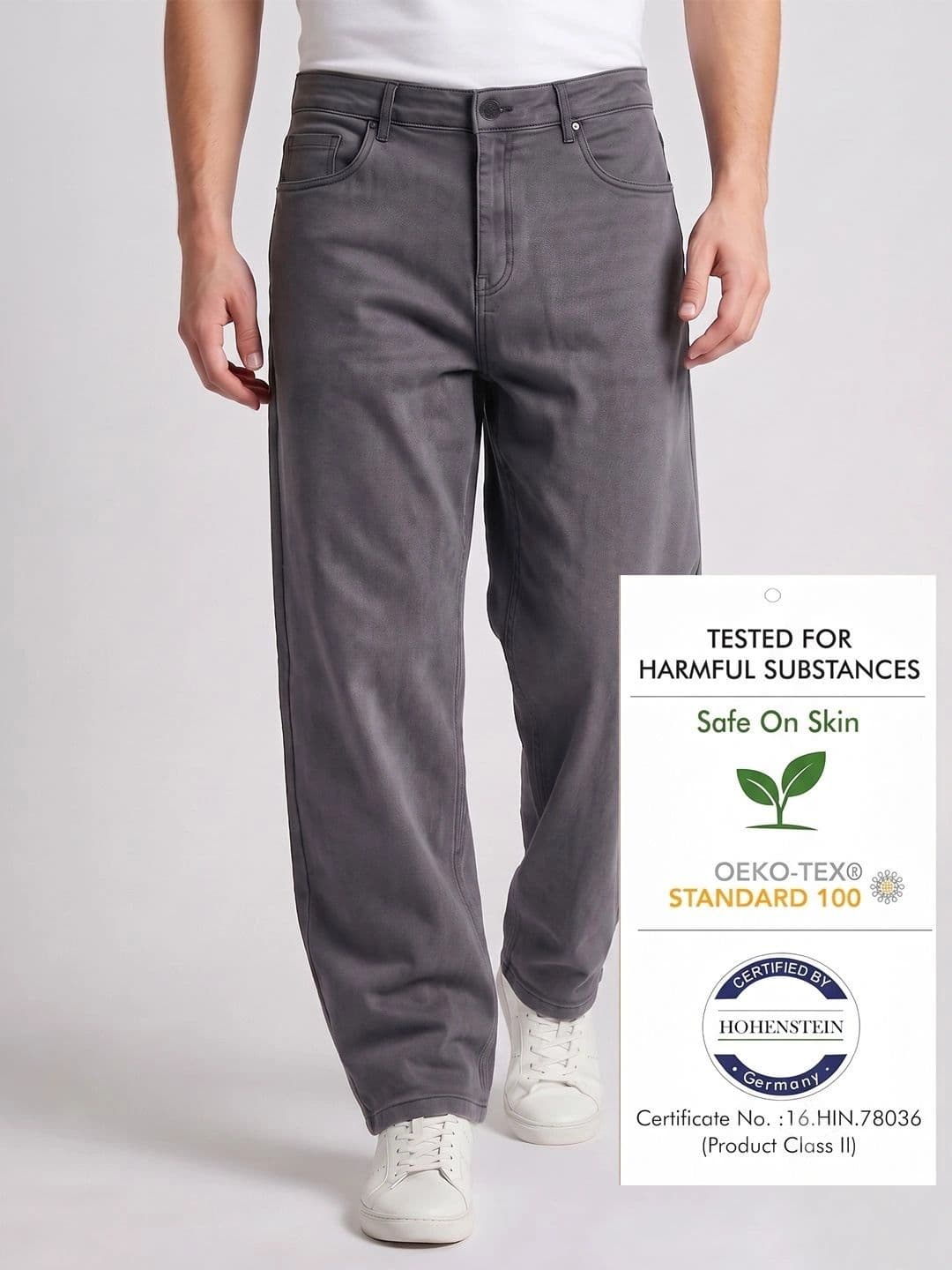 BELANO Men Comfort Mid-Rise Light Fade Stretchable Jeans thumbnail 6
