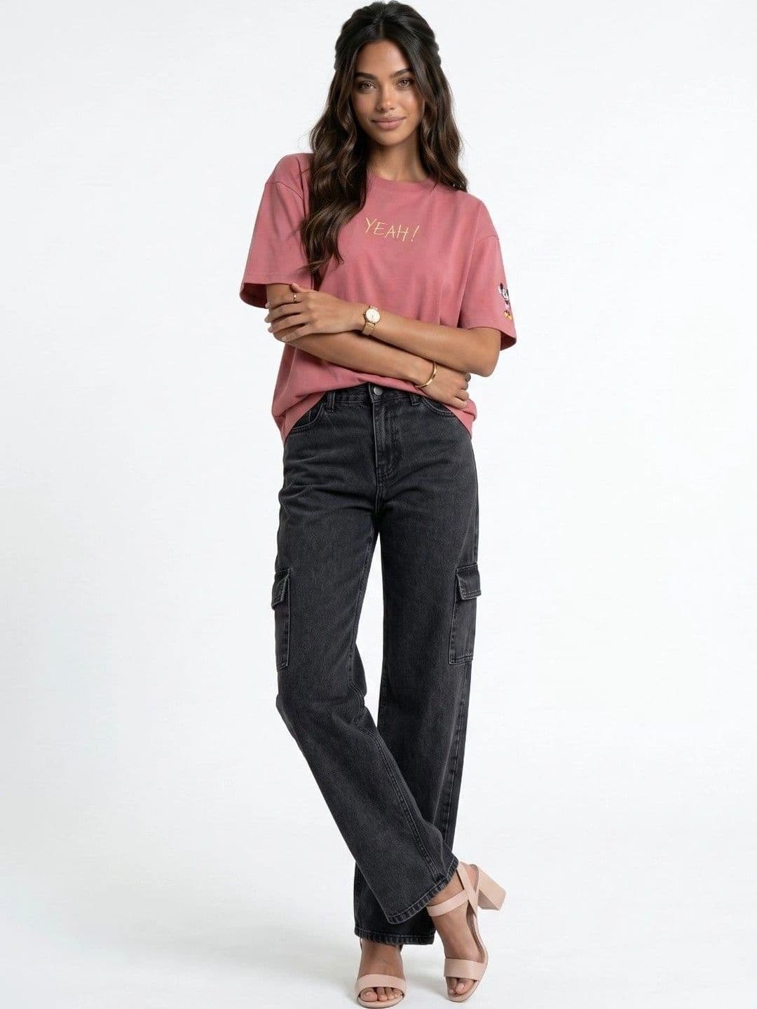 SZN Women Classic Relaxed Fit Mid-Rise Stretchable Jeans thumbnail 5