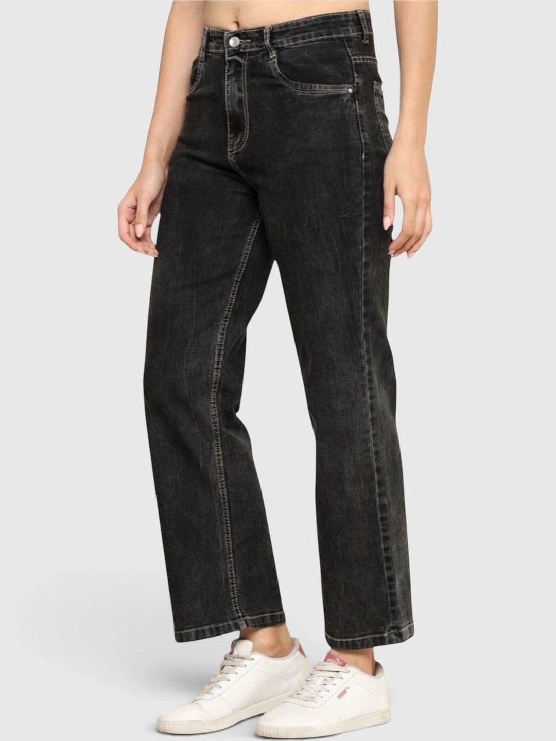 Angelo Women Wide Leg High-Rise Stretchable Jeans thumbnail 3