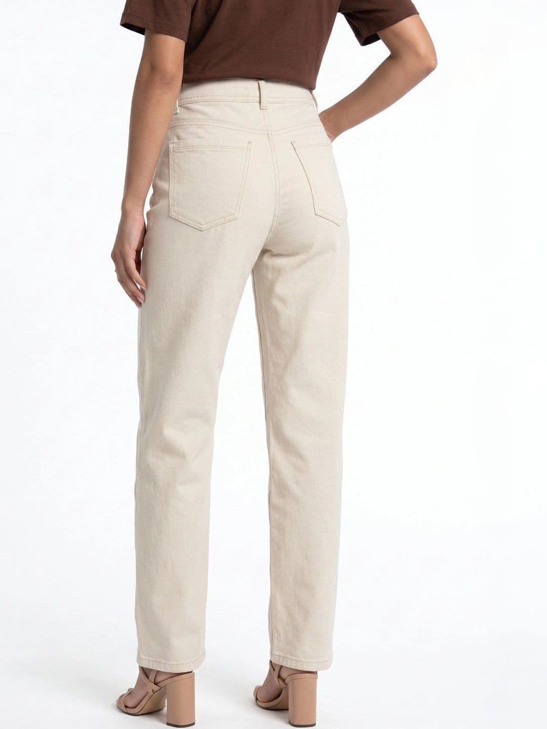 jeancherry Women Classic Relaxed Fit Mid-Rise Stretchable Jeans thumbnail 3