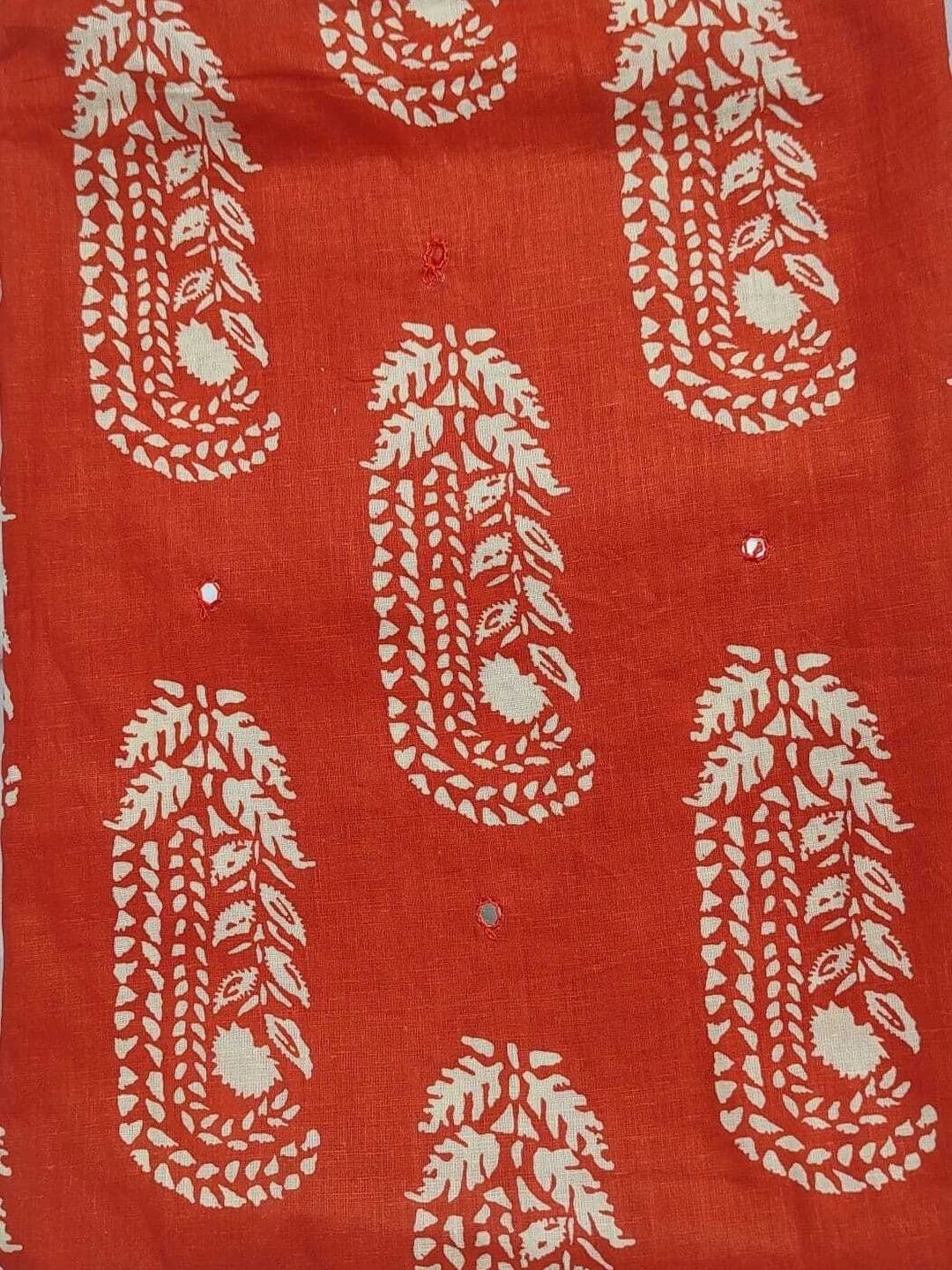 FAB JUNCTION Printed Pure Cotton Unstitched Dress Material thumbnail 2