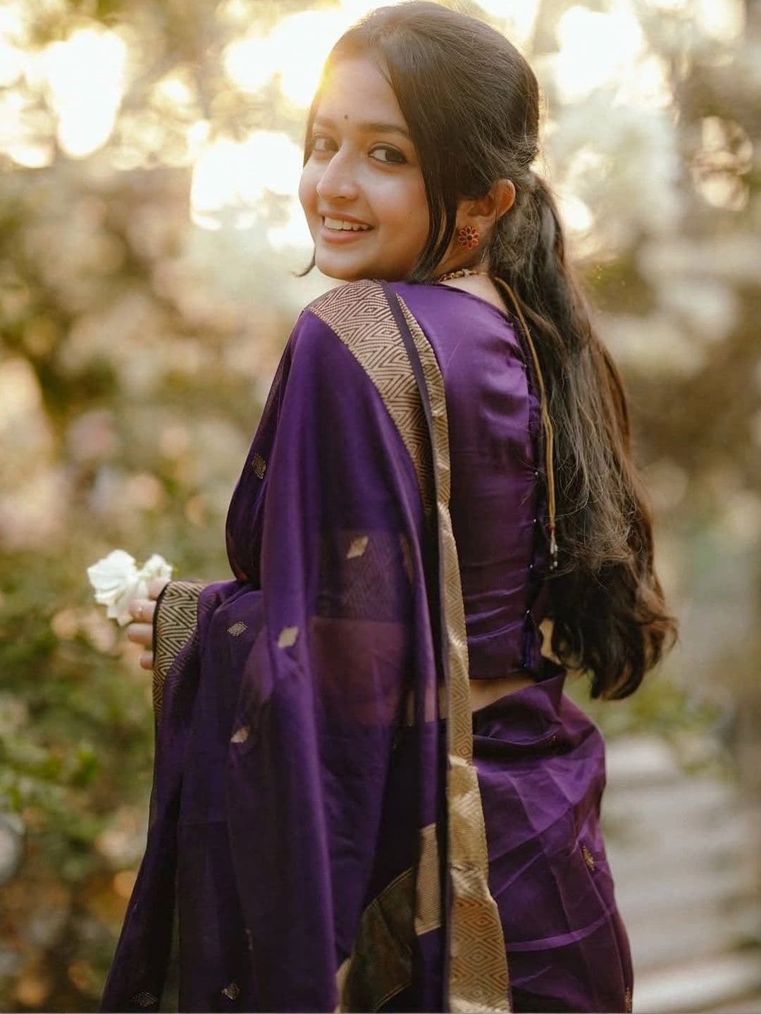 Mitera Kalamkari Zari Banarasi Saree thumbnail 5