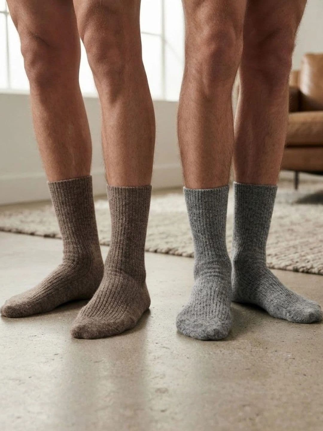 Cdeck Men Pack of 2 Woolen Patterned Calf Length Socks thumbnail 4