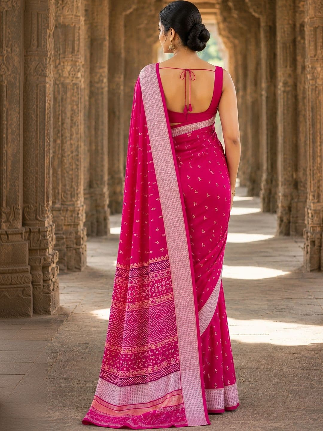 KALINI Woven Design Zari Silk Blend Designer Banarasi Saree thumbnail 2
