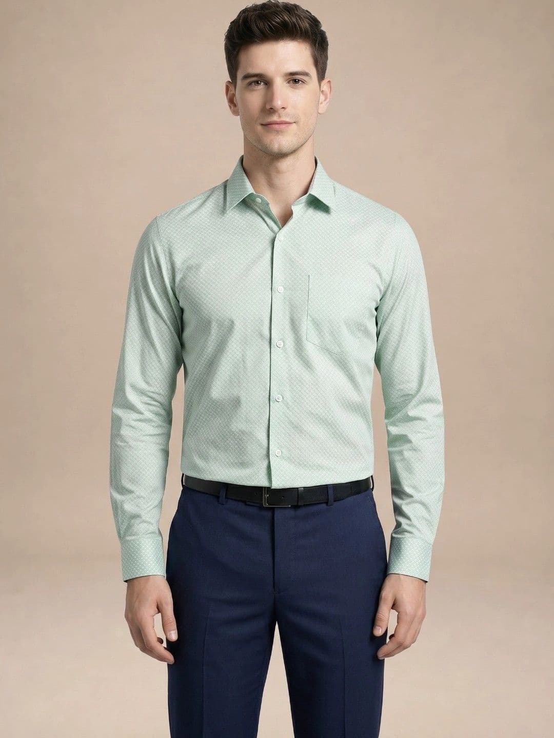 Turtle Men Standard Printed Formal Shirt thumbnail 5