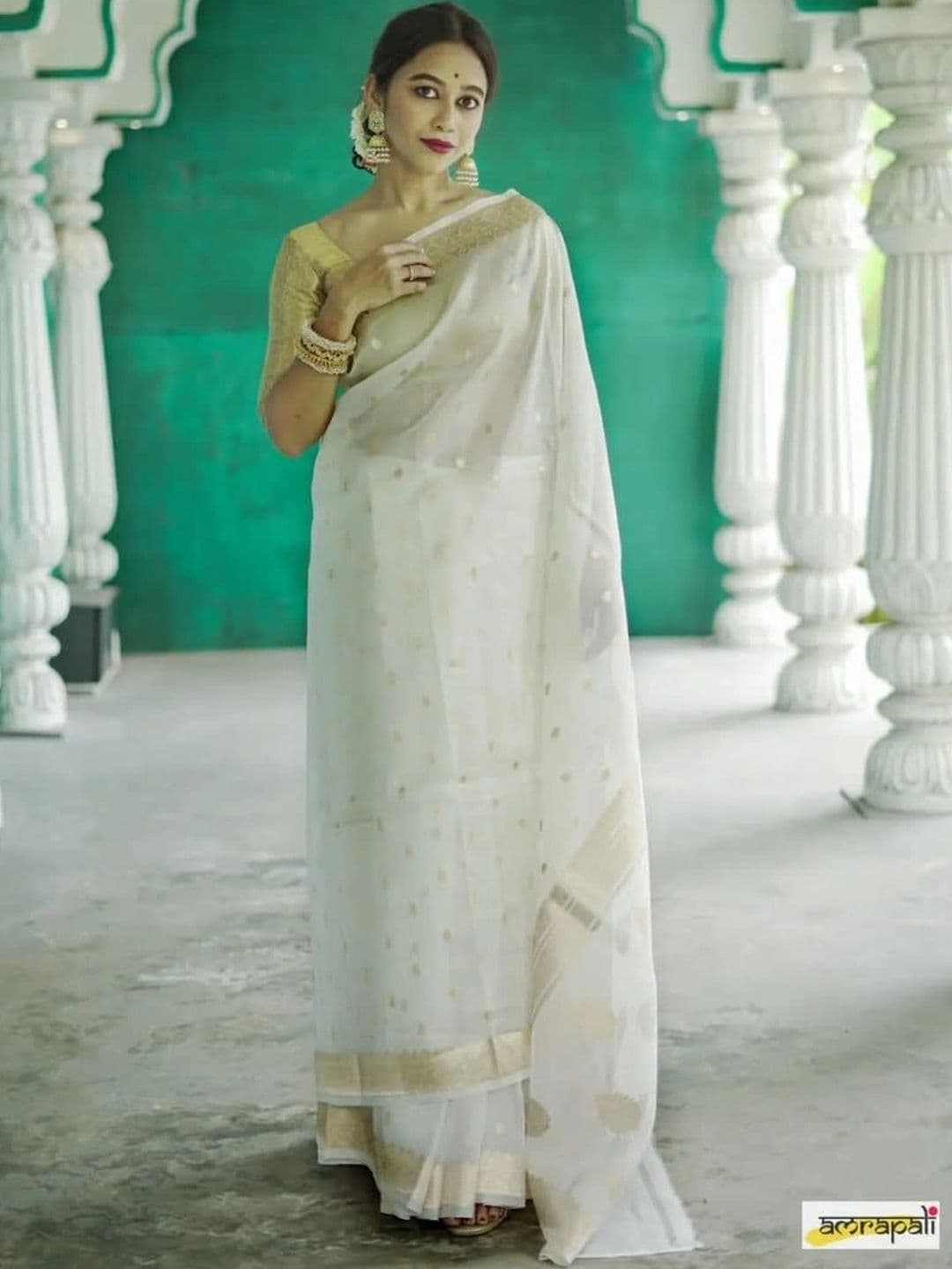 HERE&NOW Woven Design Zari Banarasi Saree thumbnail 7