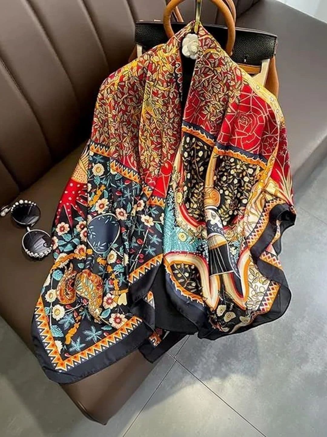 ANDVOGUE Silk Stoles & Scarf for women thumbnail 2