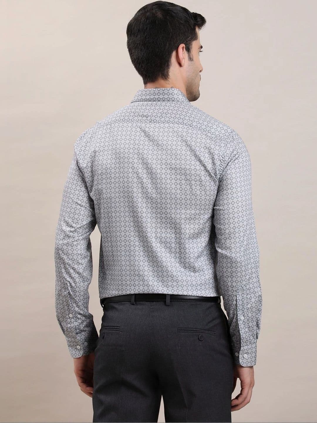 Turtle Men Standard Slim Fit Printed Formal Shirt thumbnail 3
