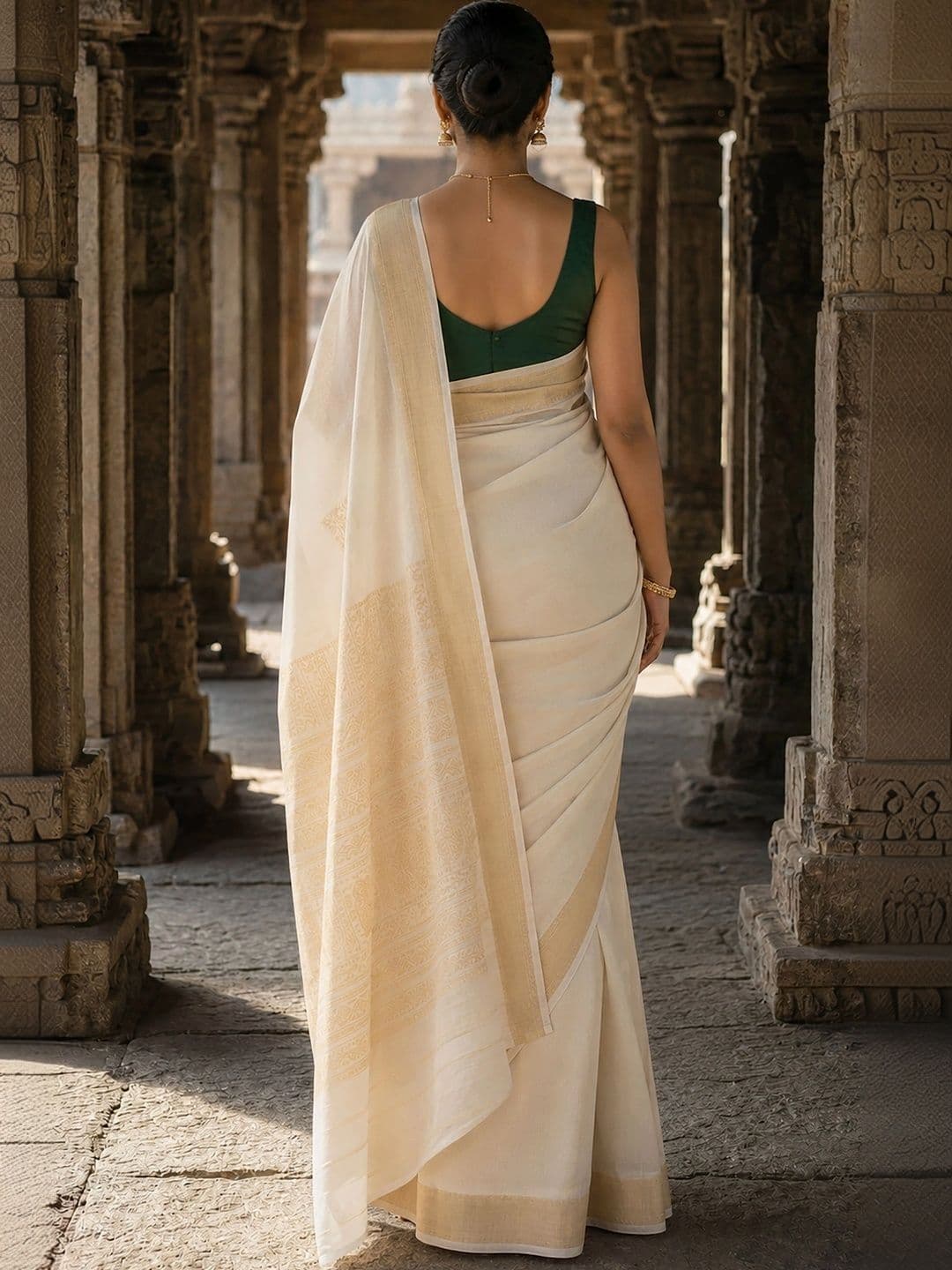 KALINI Woven Design Zari Silk Blend Designer Banarasi Saree thumbnail 5