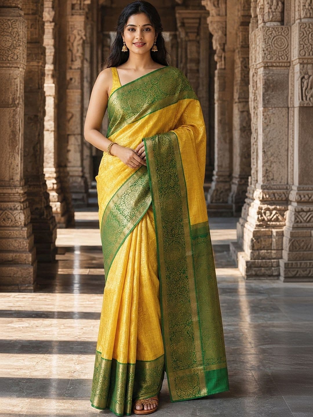 KALINI Woven Design Zari Silk Blend Designer Banarasi Saree - view 1