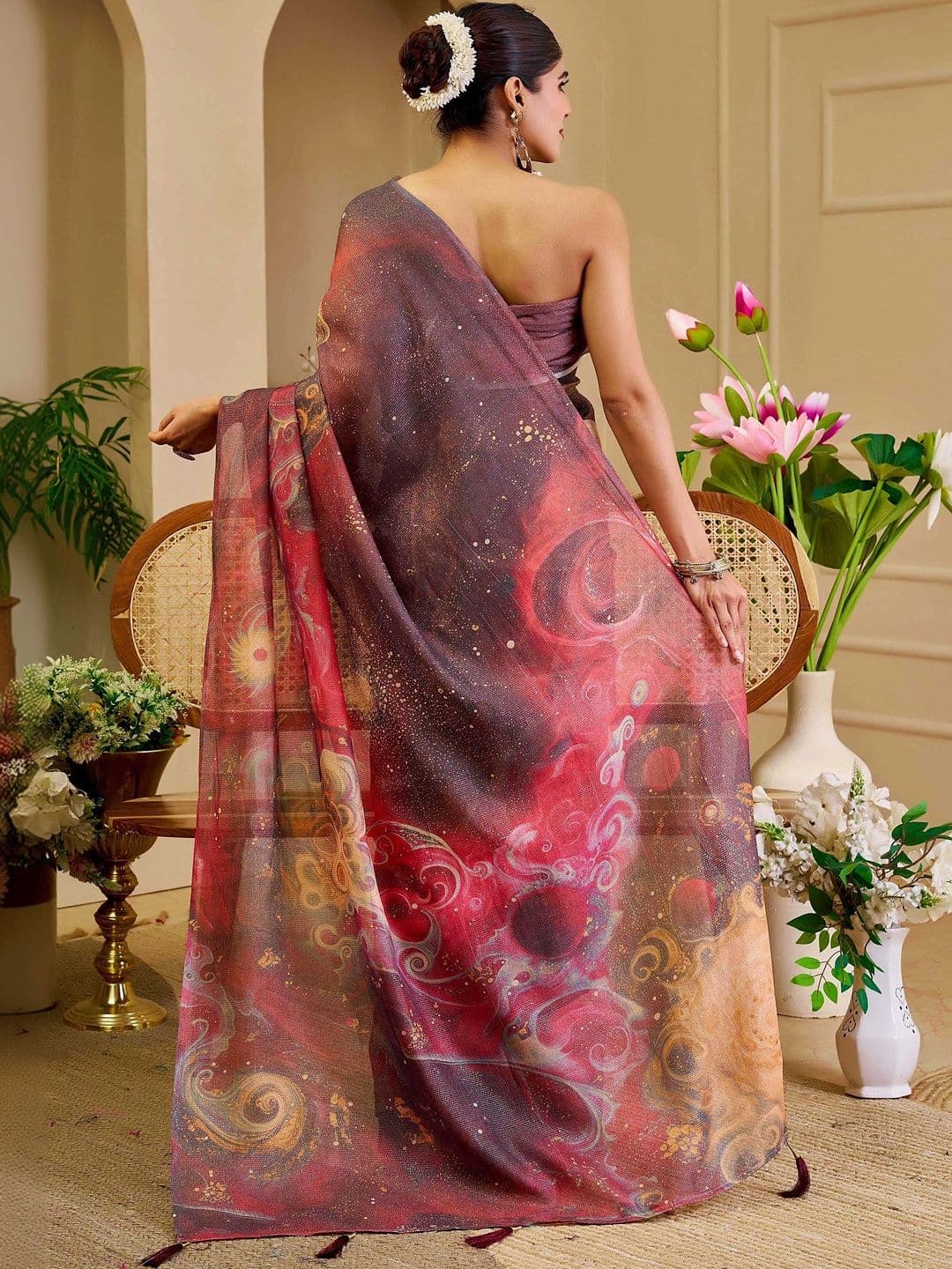 MANVAA Silk Cotton Handloom Saree thumbnail 2