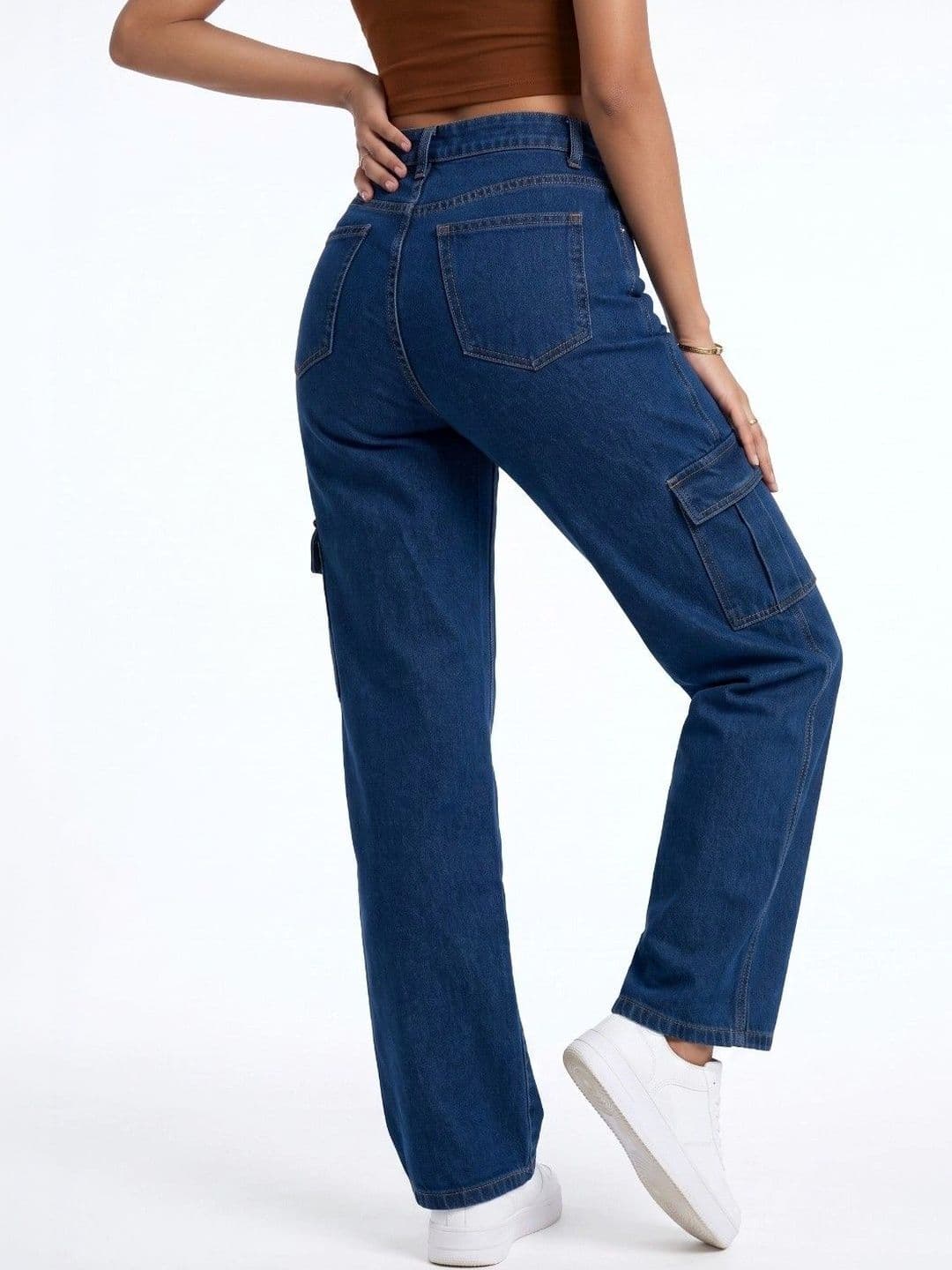 SZN Women Classic Relaxed Fit Mid-Rise Stretchable Jeans thumbnail 5