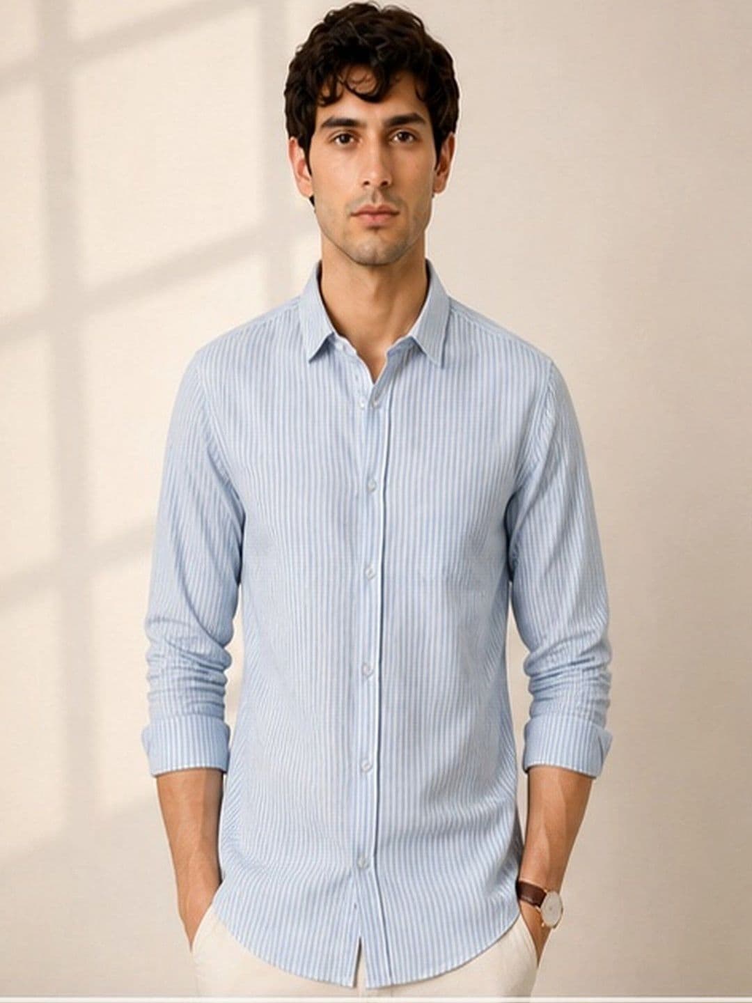 Mast & Harbour Men Classic Striped Casual Shirt - view 1