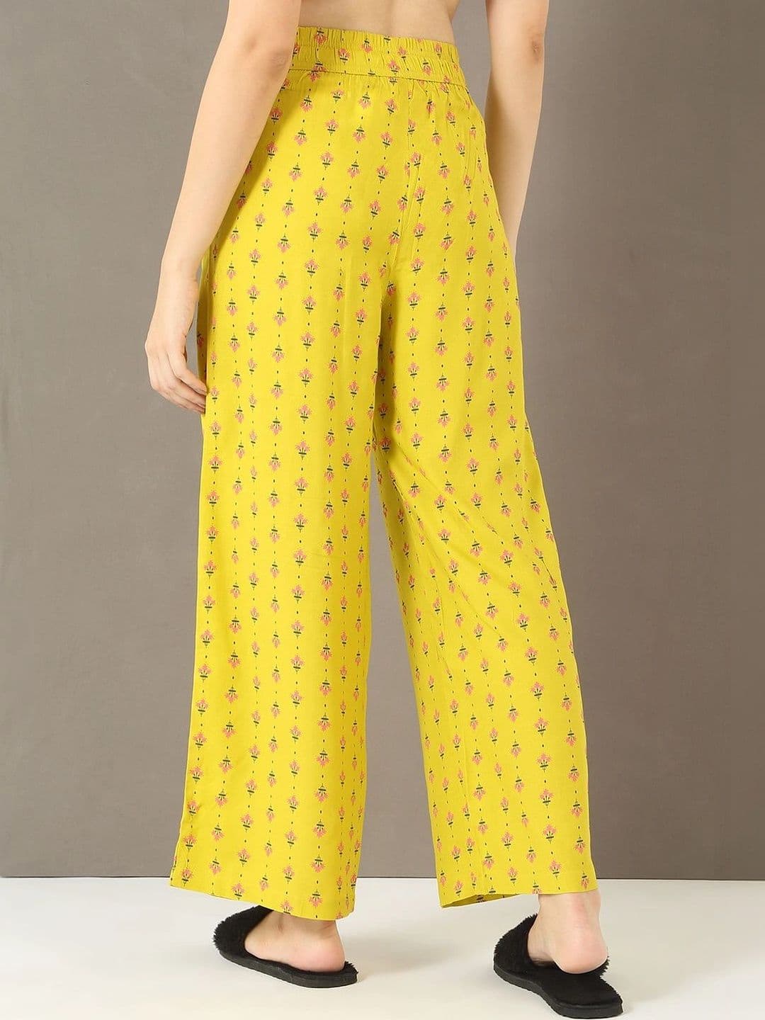 Sweet Dreams Women Floral Printed Knitted Cropped Ethnic Palazzos thumbnail 6