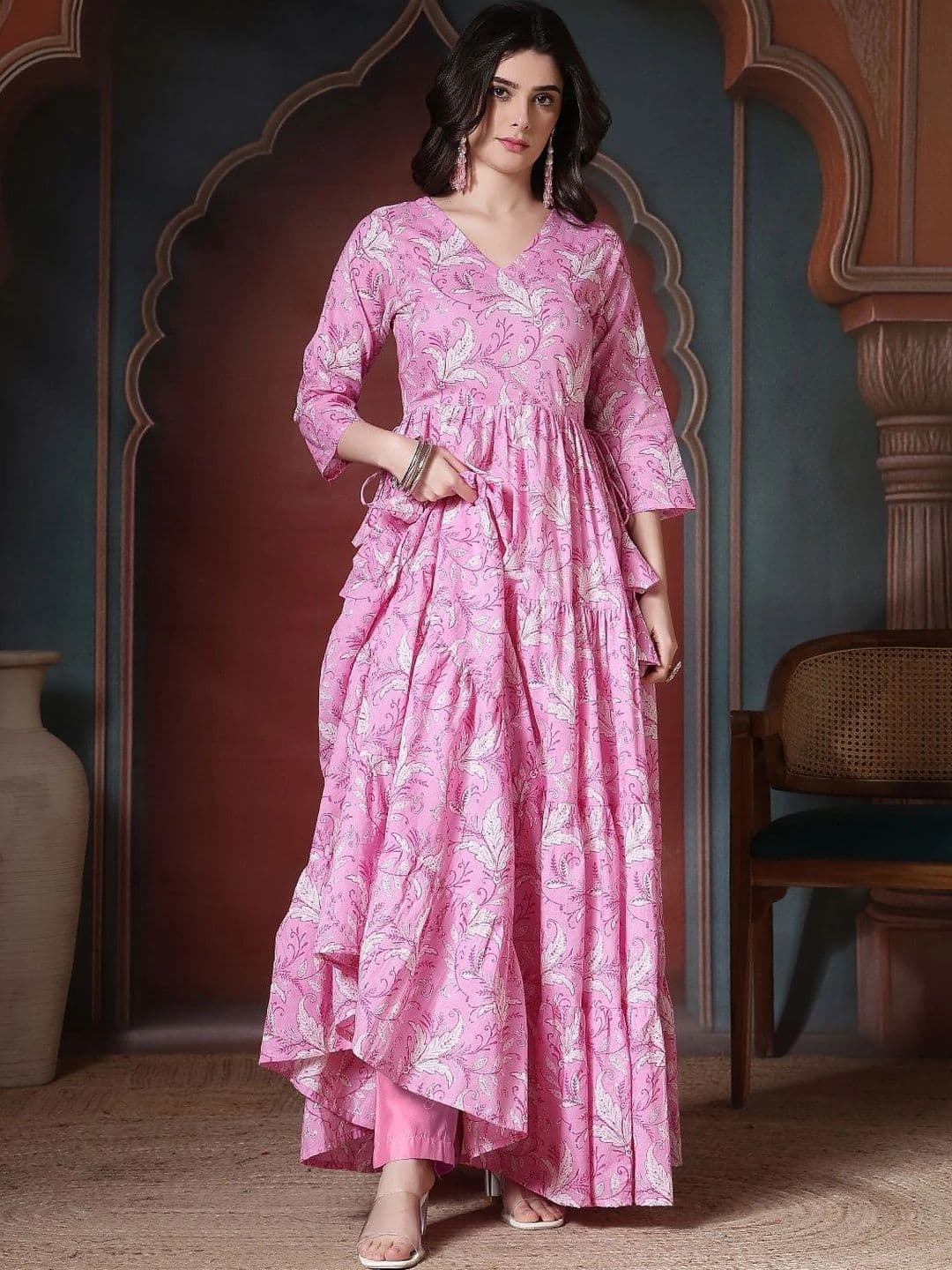 Sangria Women Floral Printed Floral Kurta - view 1