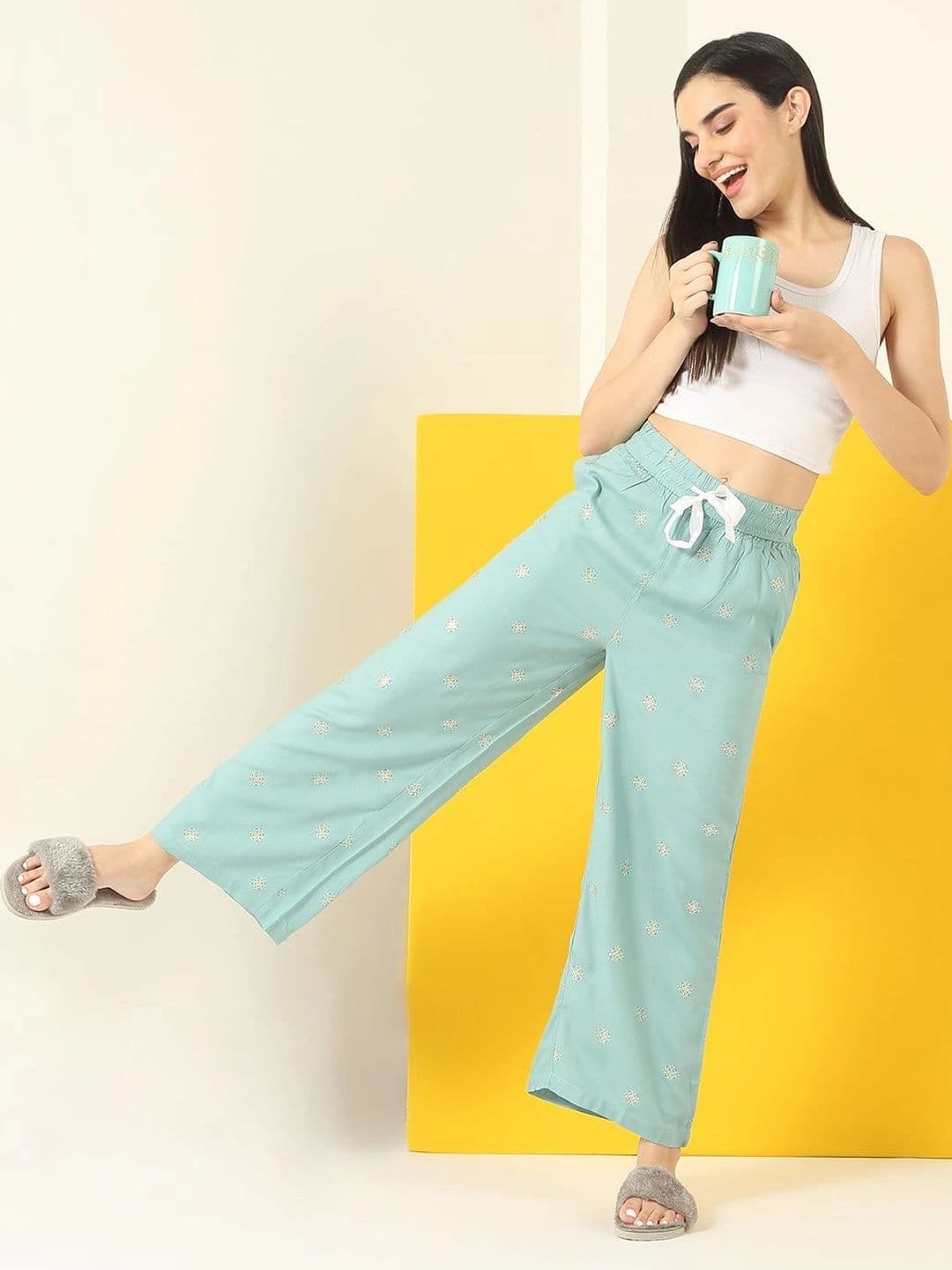 Sweet Dreams Women Ethnic Motifs Embroidered Knitted Ethnic Palazzos thumbnail 5