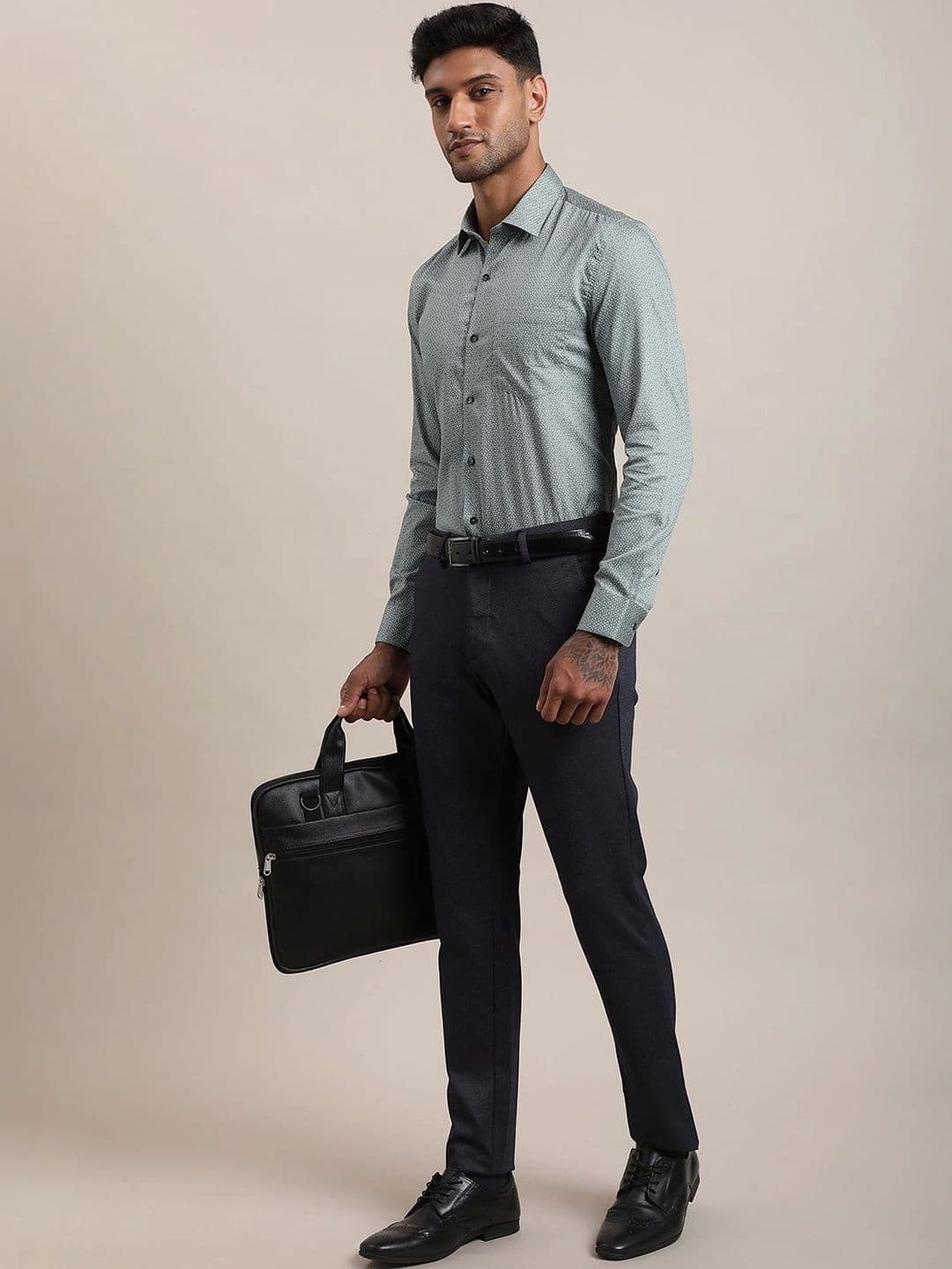 Turtle Men Standard Slim Fit Printed Formal Shirt thumbnail 6