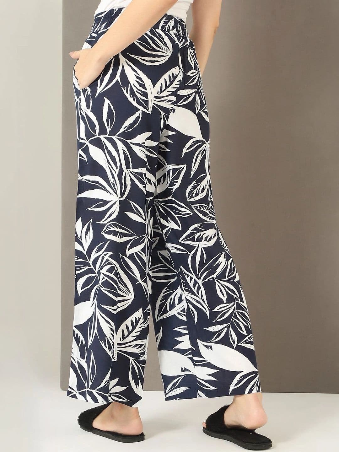 Sweet Dreams Women Floral Printed Knitted Palazzos thumbnail 6