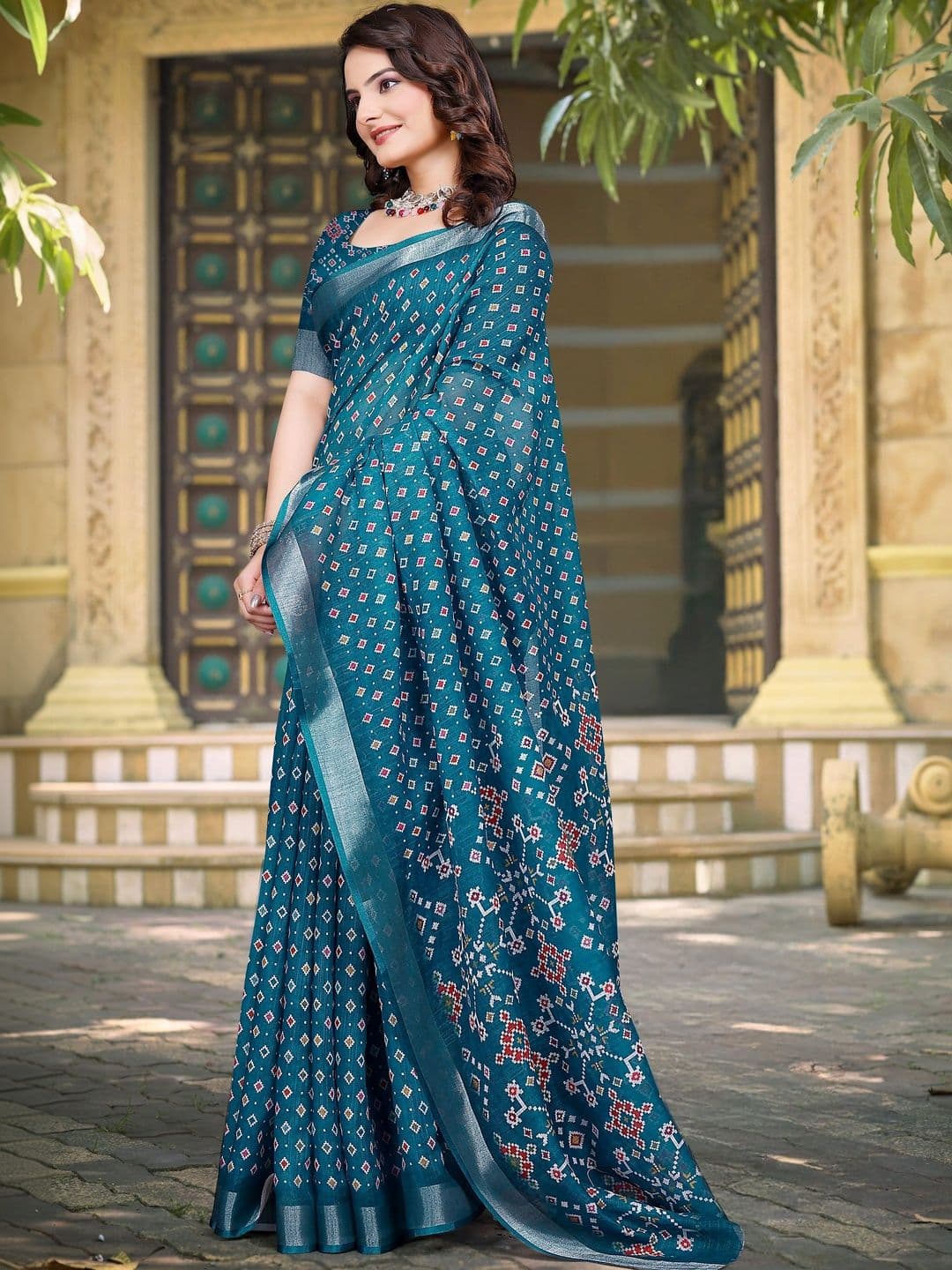 HERE&NOW Polka Dot Saree thumbnail 6