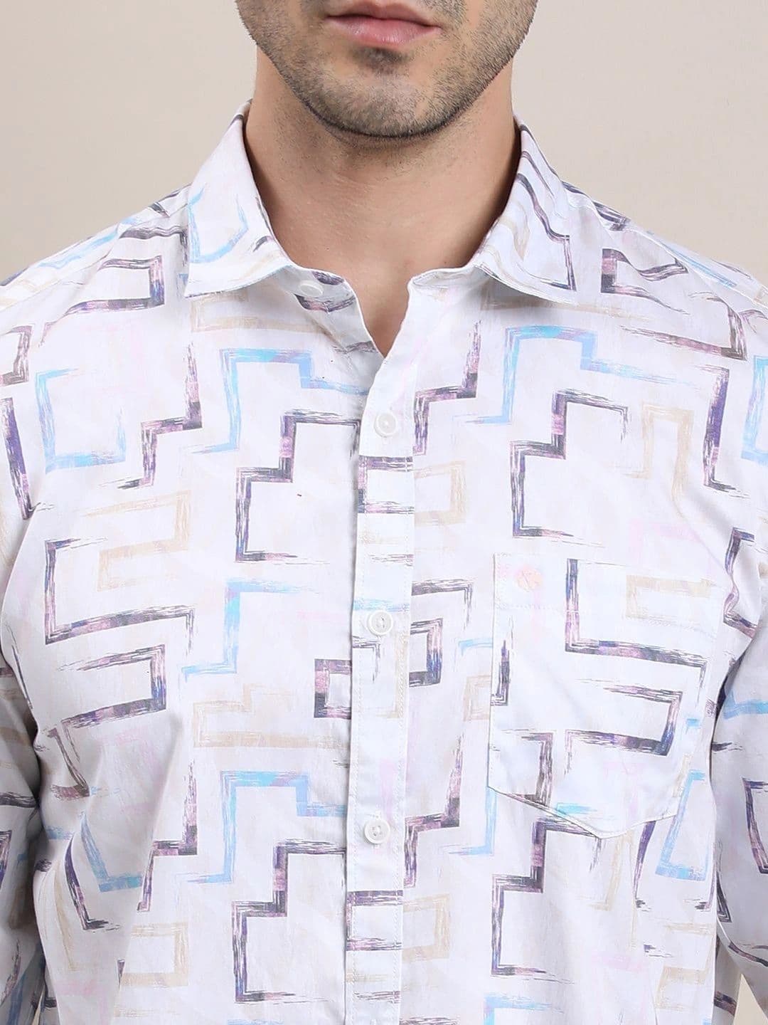 Turtle Men Relaxed Slim Fit Printed Casual Shirt thumbnail 2