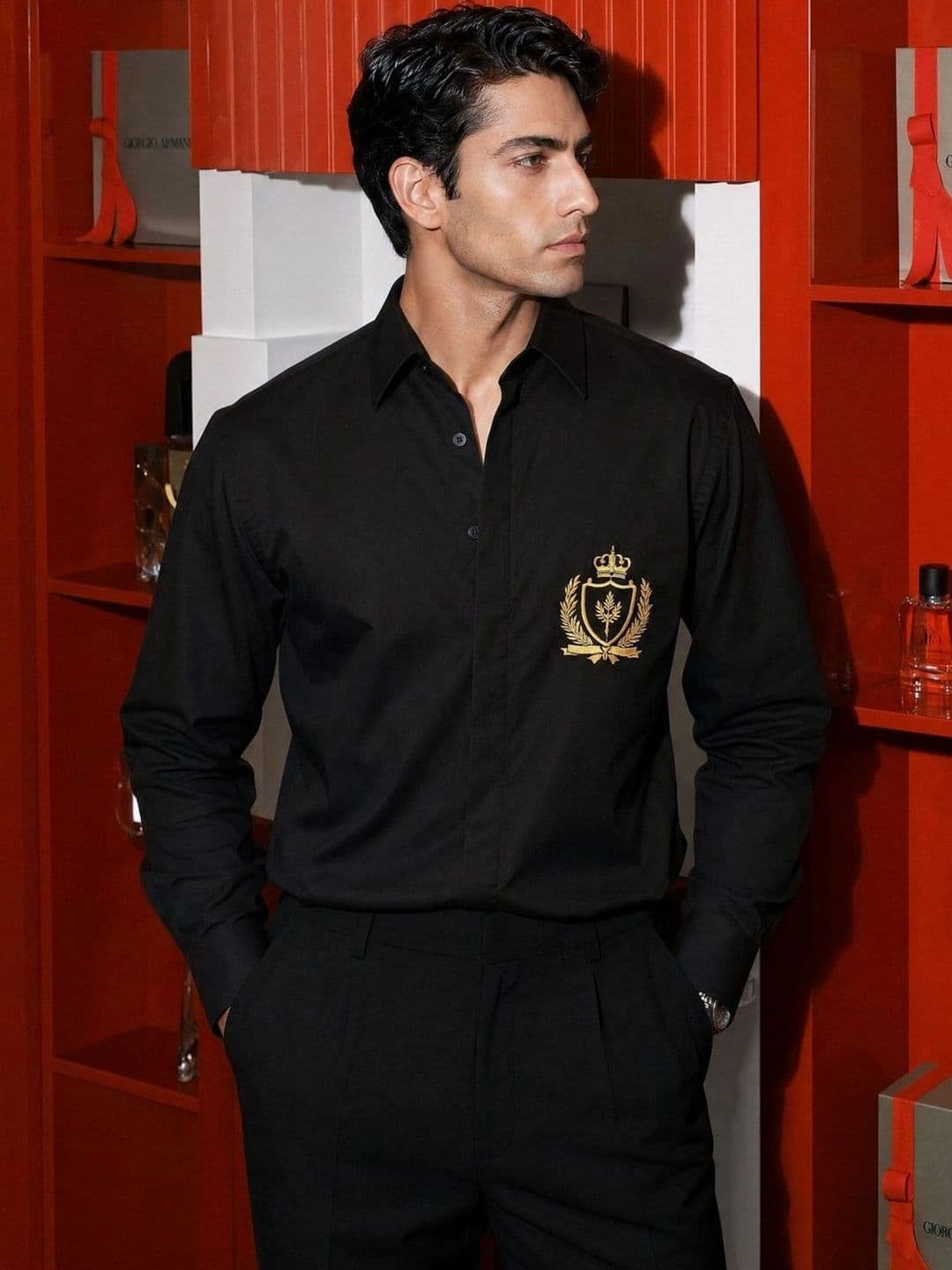 Urban Scissors Men Slim Fit Party Shirt - view 1