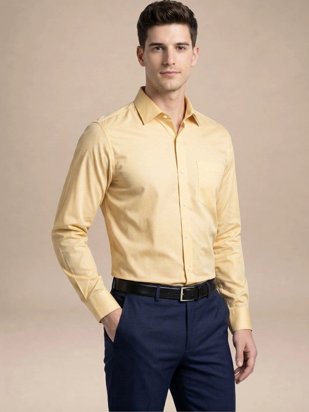 Turtle Men Standard Slim Fit Printed Formal Shirt - view 1