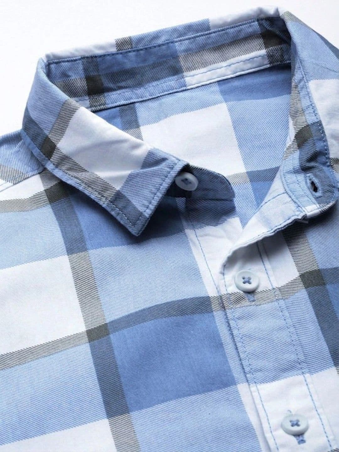 Studio-9 Men Classic Slim Fit Checked Casual Shirt thumbnail 5
