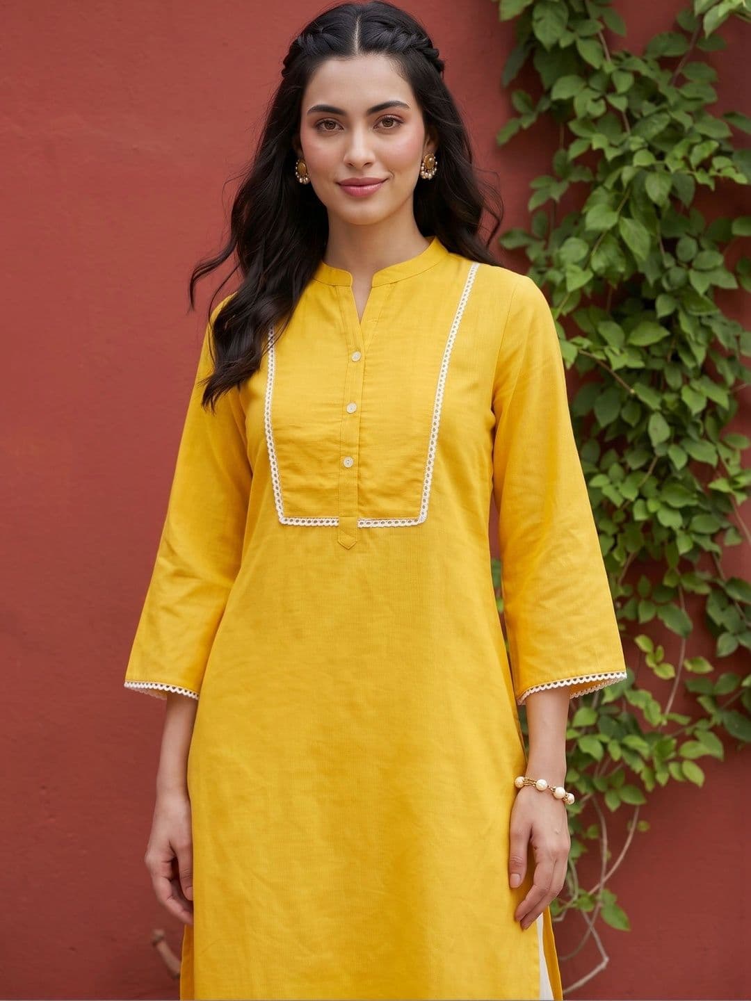 Anouk Women Striped Handloom Kurta thumbnail 4