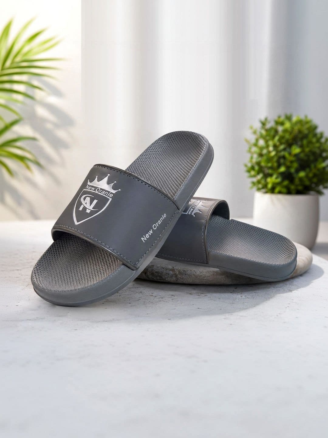 NEW ORANIE Men Pack of 2 Printed Sliders thumbnail 6