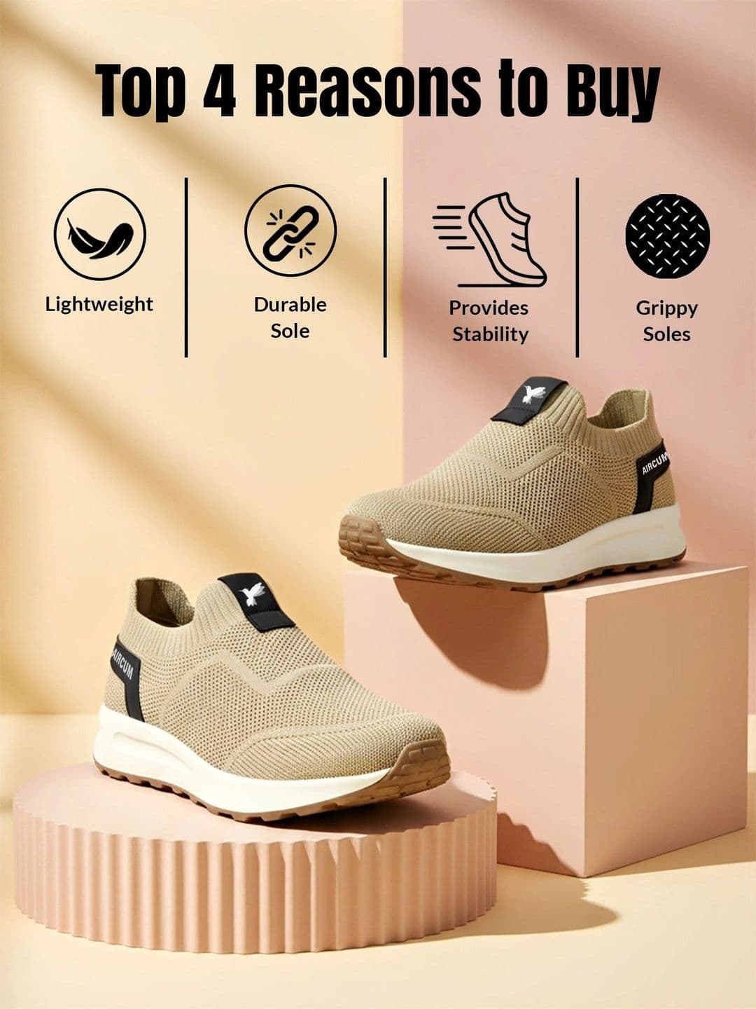 Aircum Men Mesh Walking Shoes thumbnail 6