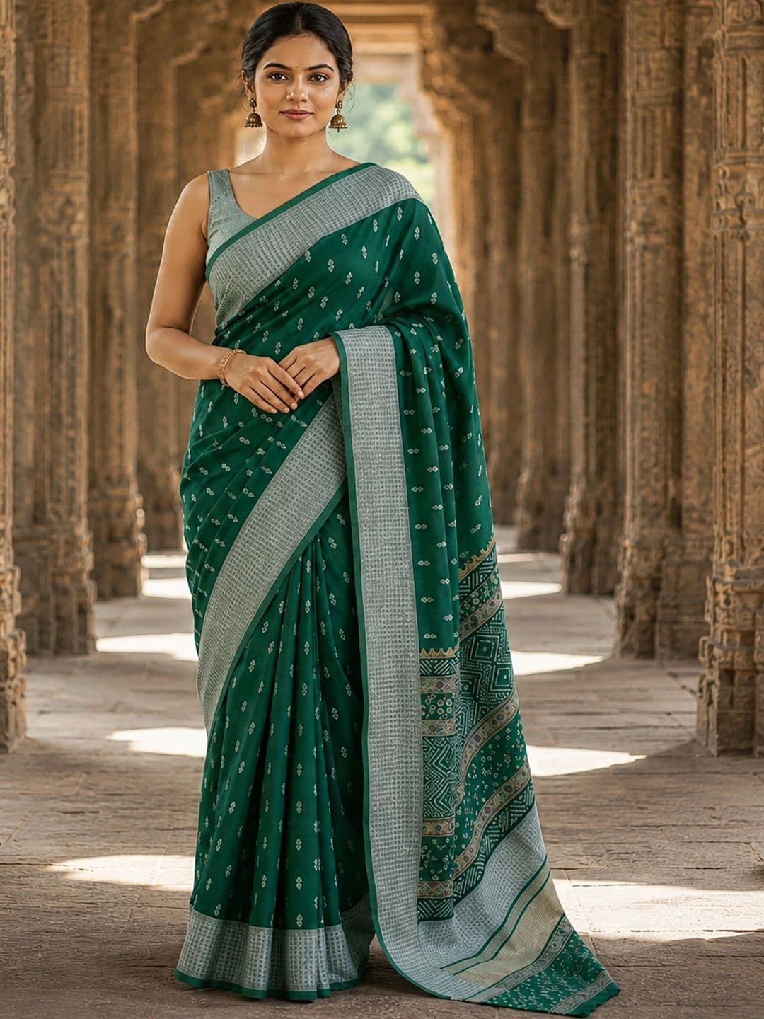 KALINI Woven Design Zari Silk Blend Designer Banarasi Saree - view 1