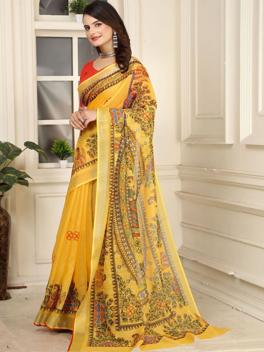 HERE&NOW Women Paisley Printed Saree thumbnail 2