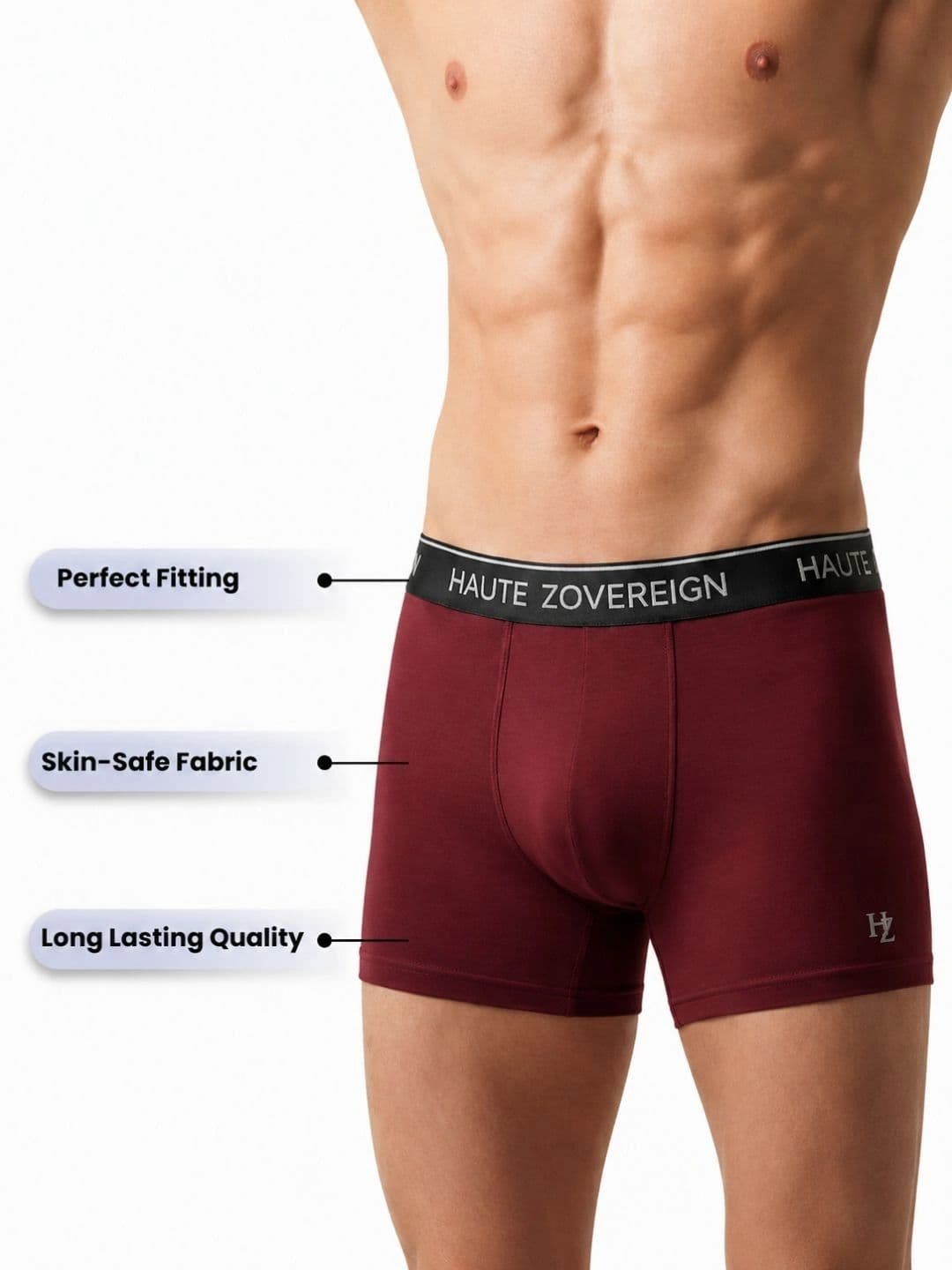 Haute Zovereign Pack of 3 Modal Solid Trunks thumbnail 6