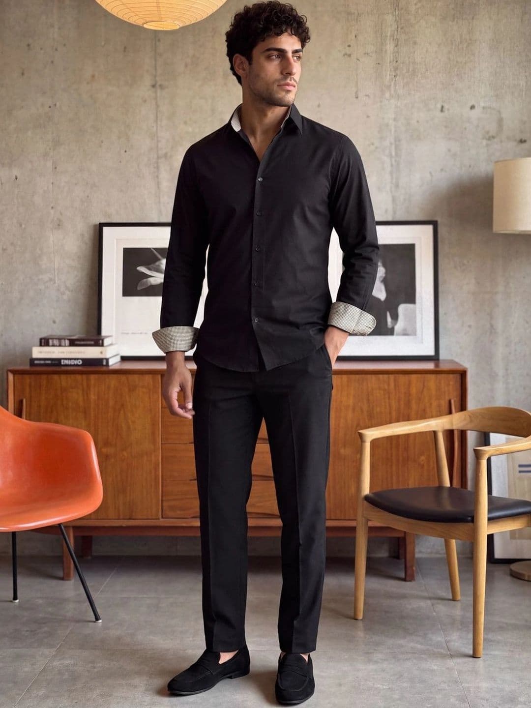 Urban Scissors Men Slim Fit Semiformal Shirt thumbnail 3